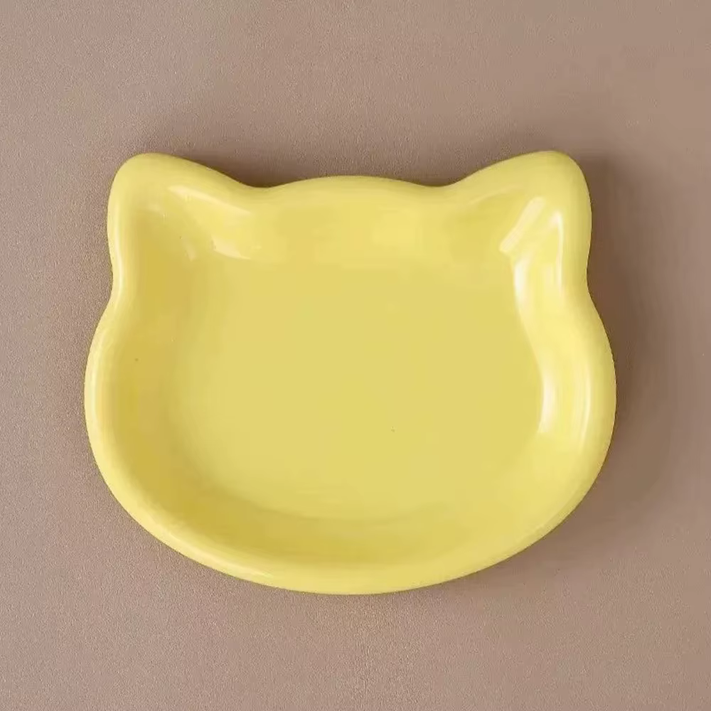 Bols pour animaux de compagnie en forme de chat, couleur Pastel, Design Animal mignon, plat de nourr