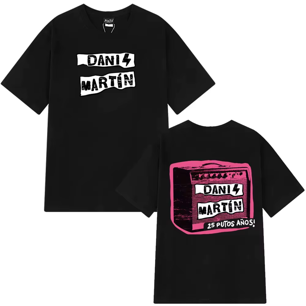 T-shirts imprimés 2026 Dani Martín Concierto 25 Años, mode homme et femme, t-shirt classique de haut