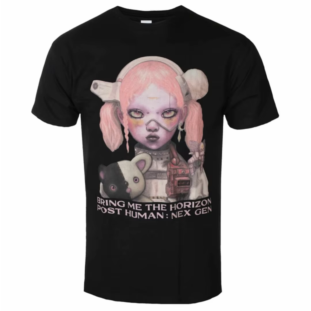 Bring Me The Horizon - T-shirt imprimé Next Gen Cover - T-shirt de groupe de style rock metal - Conv