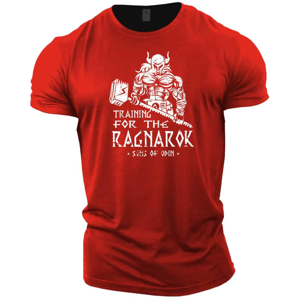 T-shirt col rond pour hommes, respirant et confortable, à la mode, pour entraînement musculaire, let