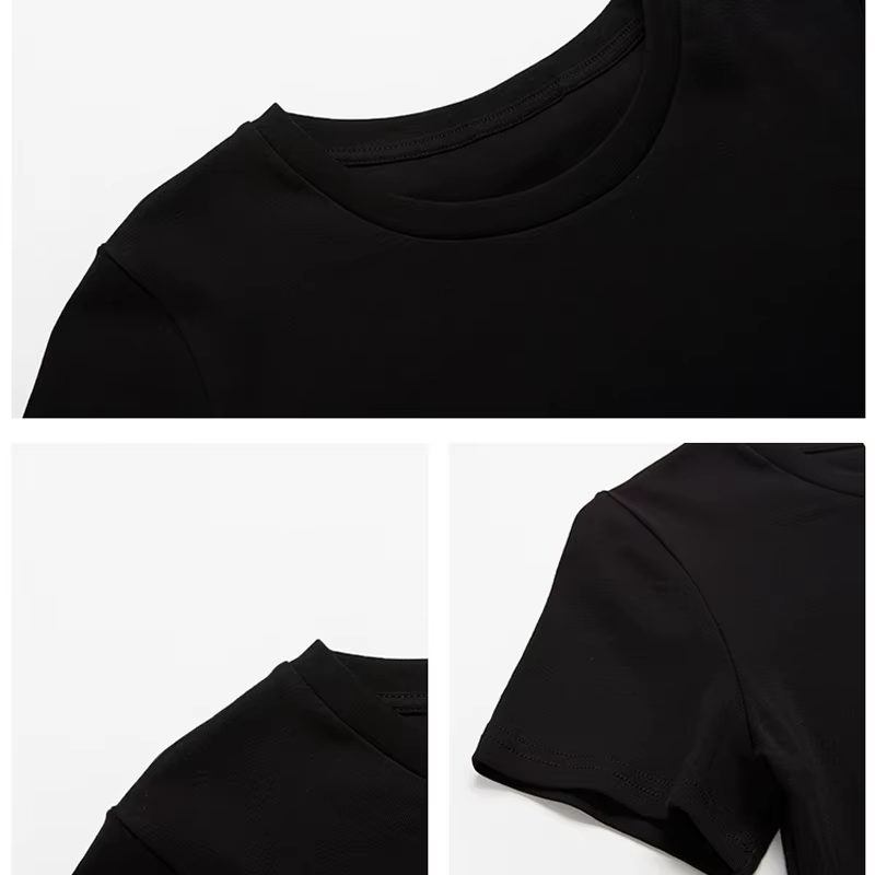 J'aime Barcelone femmes T-Shirt été Harajuku haut court Sexy vêtements de fête col rond recadrée nom