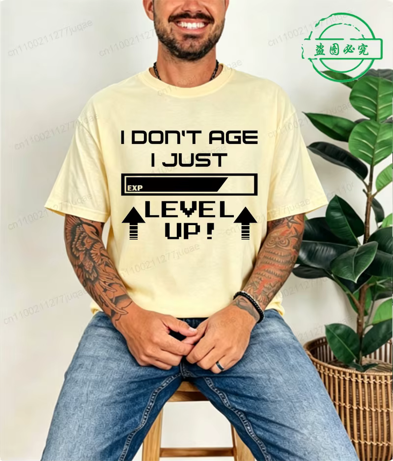T-shirts drôles « Je ne vieillis pas, je me développe » pour femmes et hommes, vêtements à manches c