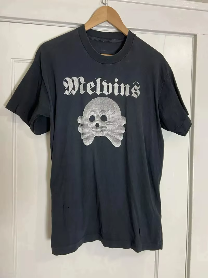 Chemise Melvins Band, t-shirt noir basique unisexe Melvins, réédition, chemise graphique pour hommes