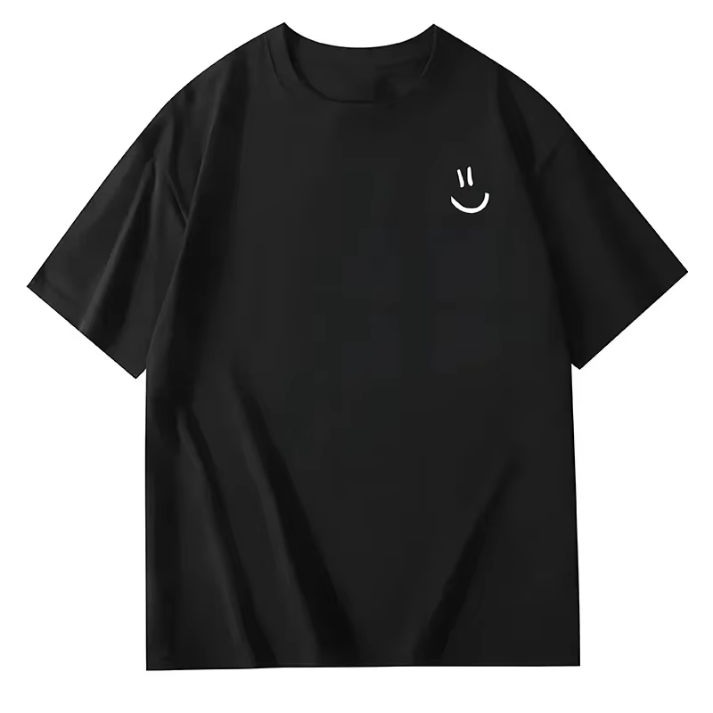 T-shirt noir à col rond pour homme, avec silhouette de joueur de handball marron, slogan sportif « I