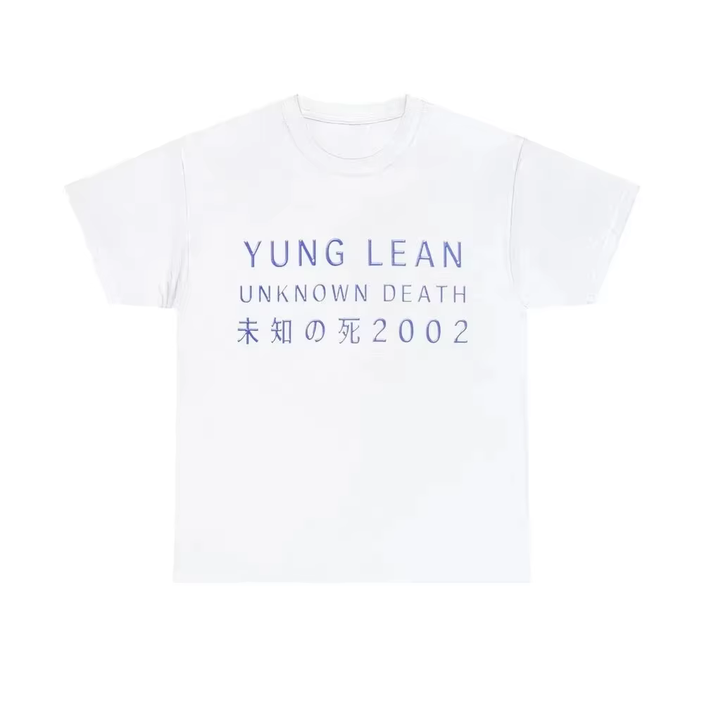 Yung Lean inconnu mort 2002 Album Tour Merch T-Shirt musique Hip Hop T-Shirt à la mode hommes femmes