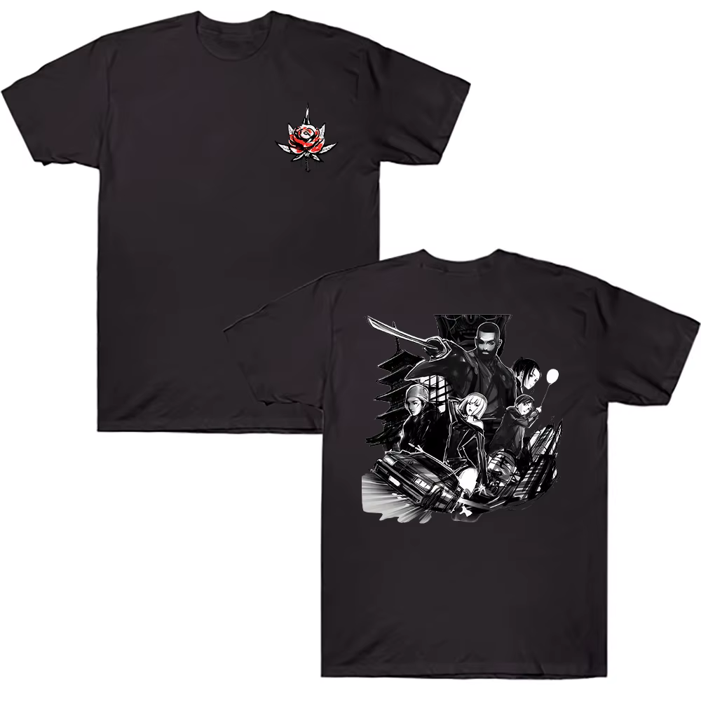 Eladio Carrión Rose Album t-shirt hommes femmes mode Hip Hop rue T-shirts décontracté ample surdimen