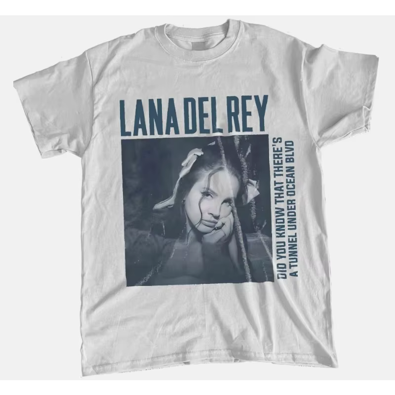 T-shirt unisexe avec motif Lana Del Rey, T-shirt unisexe décontracté rétro, nouvelle collection été,