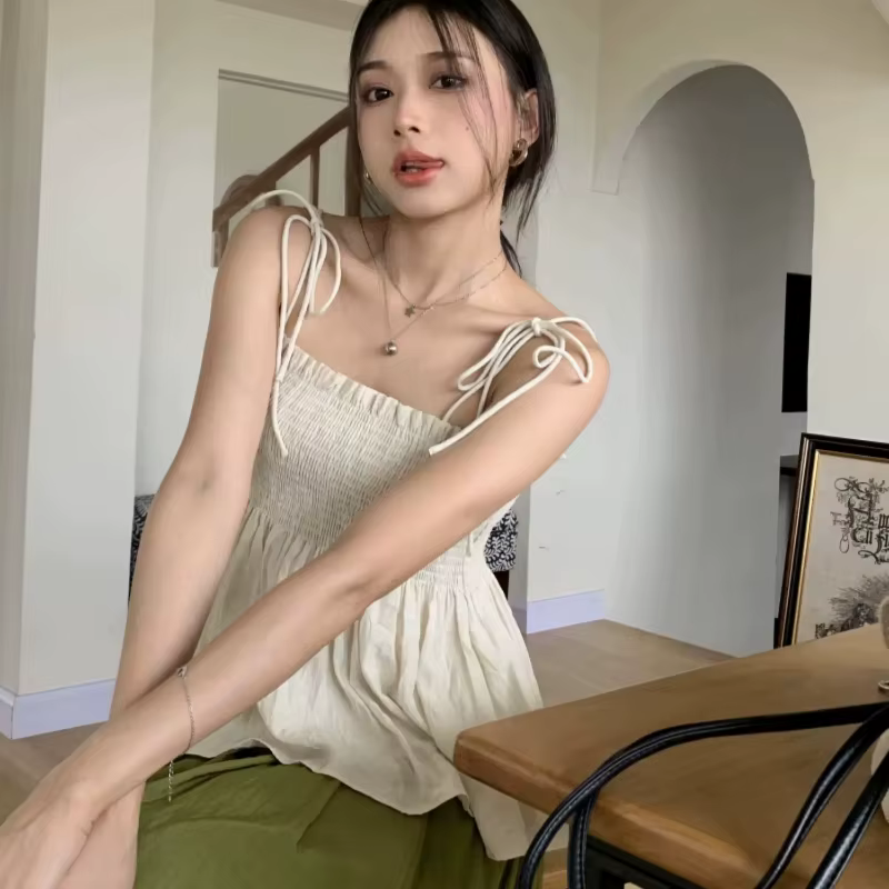 Débardeur Sexy avec nœud licou pour femme, haut court pliable, dos nu, décontracté, Bandage, sans ma