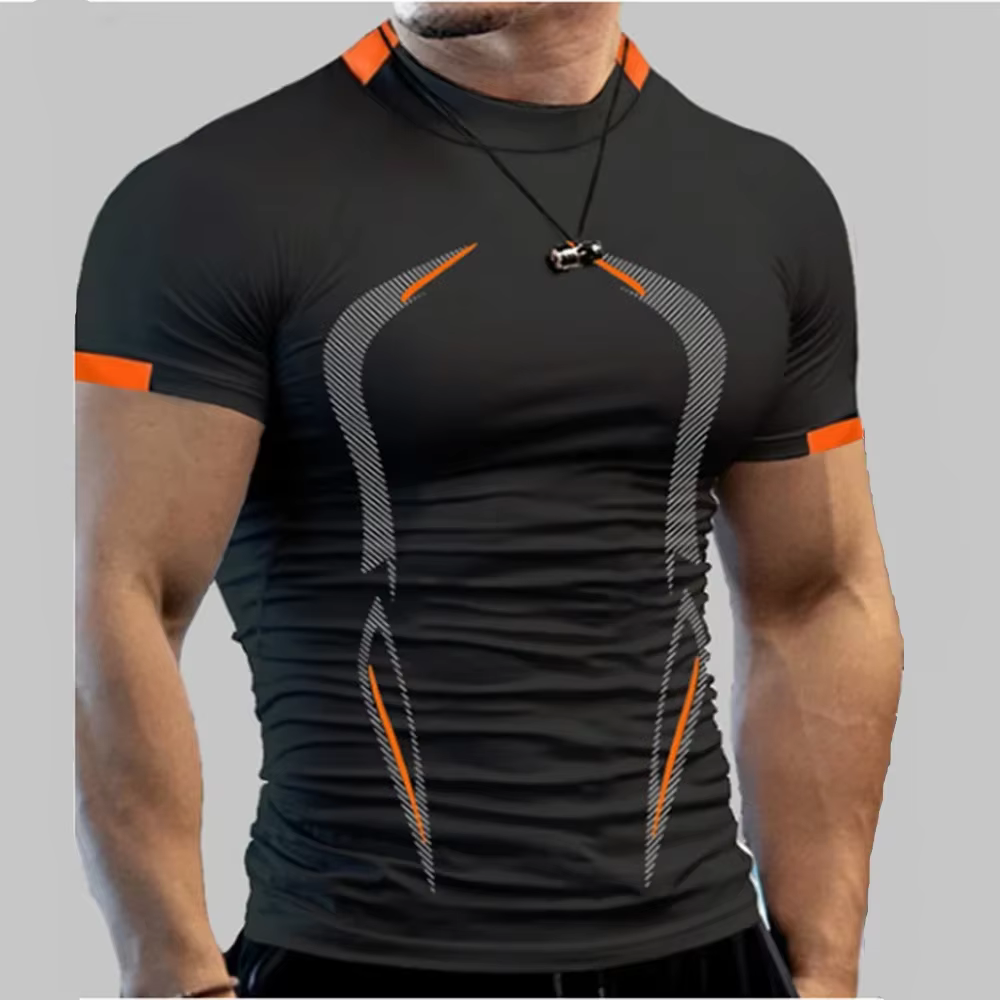 Nouveaux vêtements de sport d'été T-Shirt respirant pour hommes T-Shirt de Jogging à séchage rapide