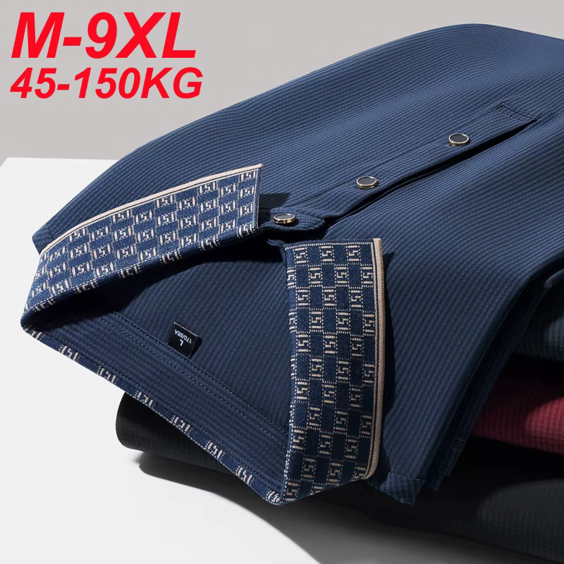 Polo hommes 7xl 8xl 9xl été 2025 nouveau haute qualité hommes à manches courtes Polo soie glacée hom