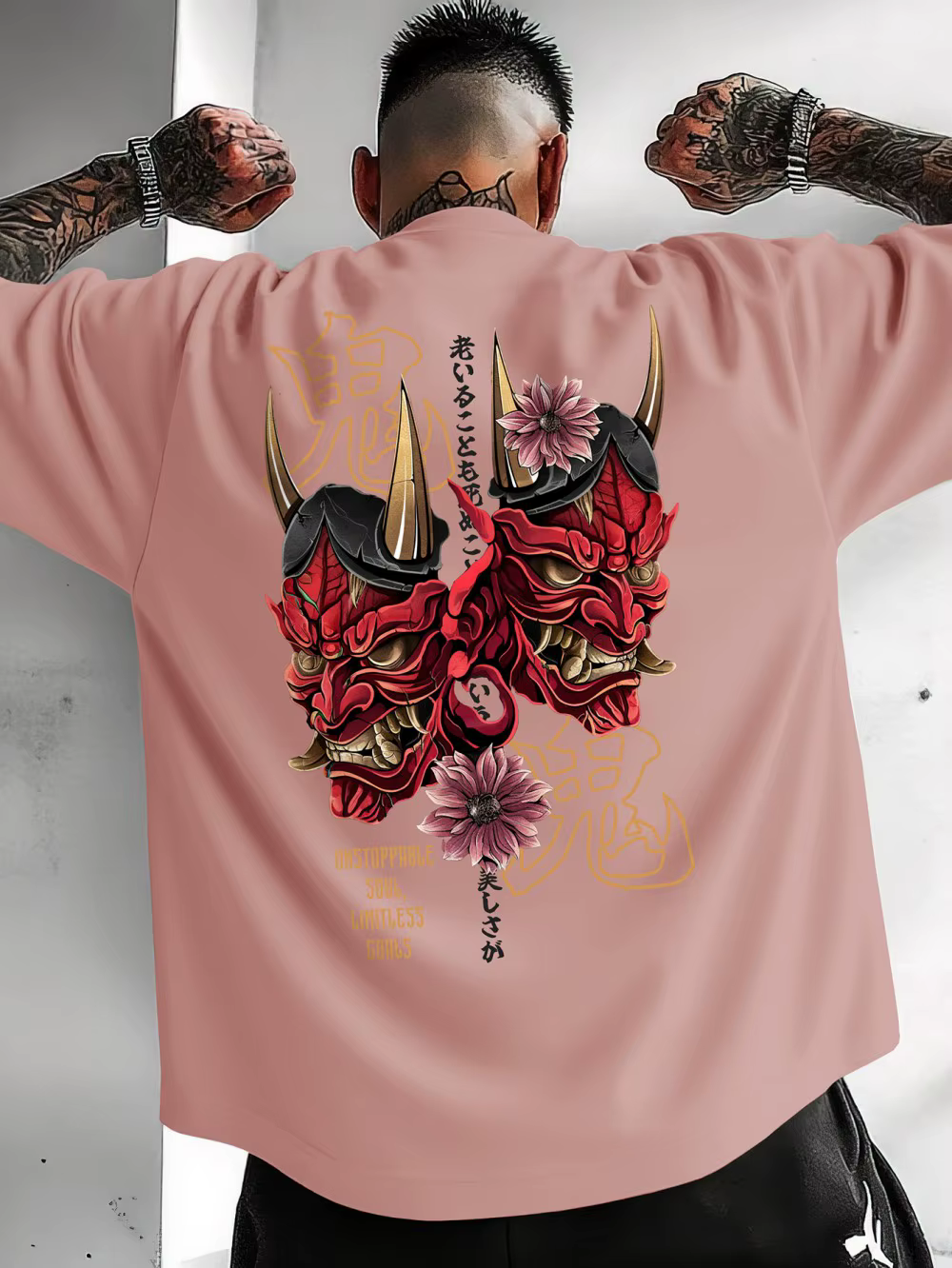 T-shirt col rond pour hommes, doux, confortable et respirant, imprimé fantôme d'été, à la mode, Styl