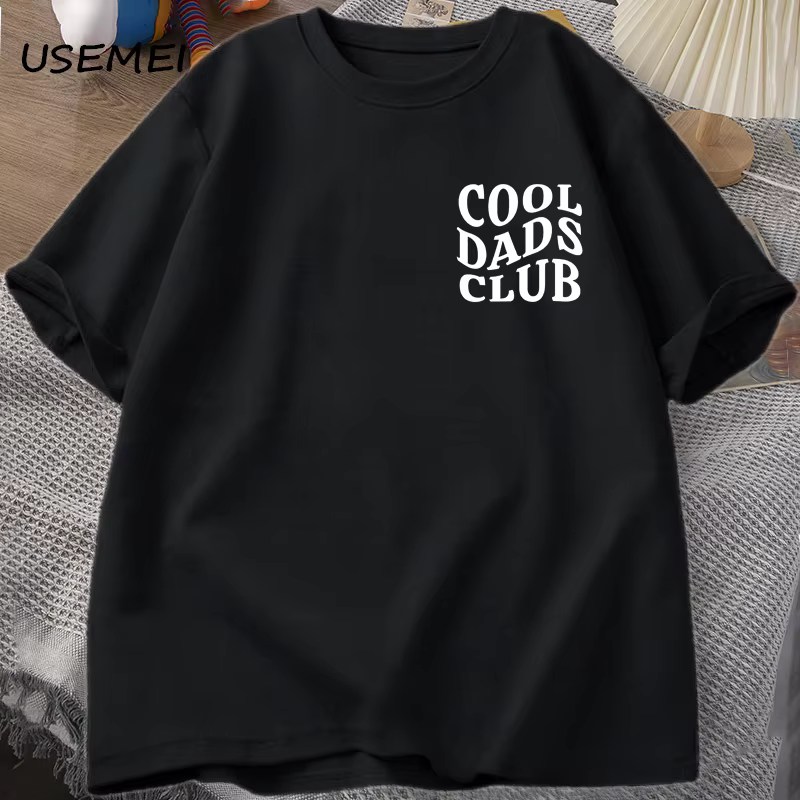Cool papas Club T-Shirt fête des pères drôle mari T-Shirt papa papa à être T-Shirt hommes coton surd
