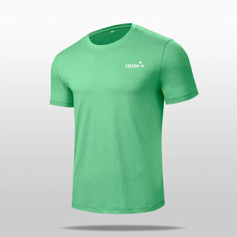 T-shirt LUCEN pour homme, vêtements de sport d'été, t-shirt de course, t-shirt de sport élastique à 
