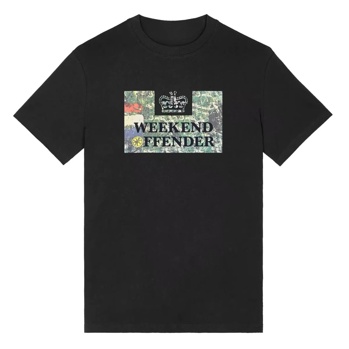 Nouveau T-shirt graphique Badman - Weekend Offender Graphic en coton de luxe haut de gamme, style un