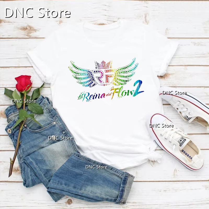 Mode femmes T-Shirts Cool la reine du flux chanteur de musique imprimé graphique T-Shirts Femme été 