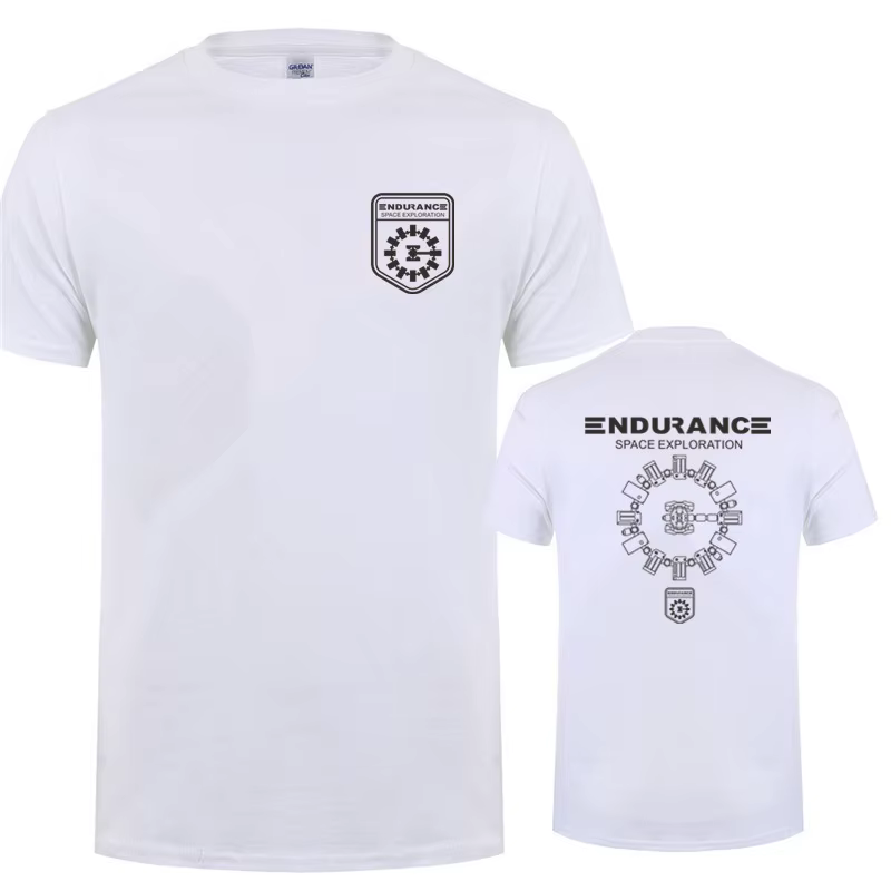 Endurance Espace Exploration Interstellaire Hommes T-shirts Stay Tars Tshirt Unisexe Chemise Décontr