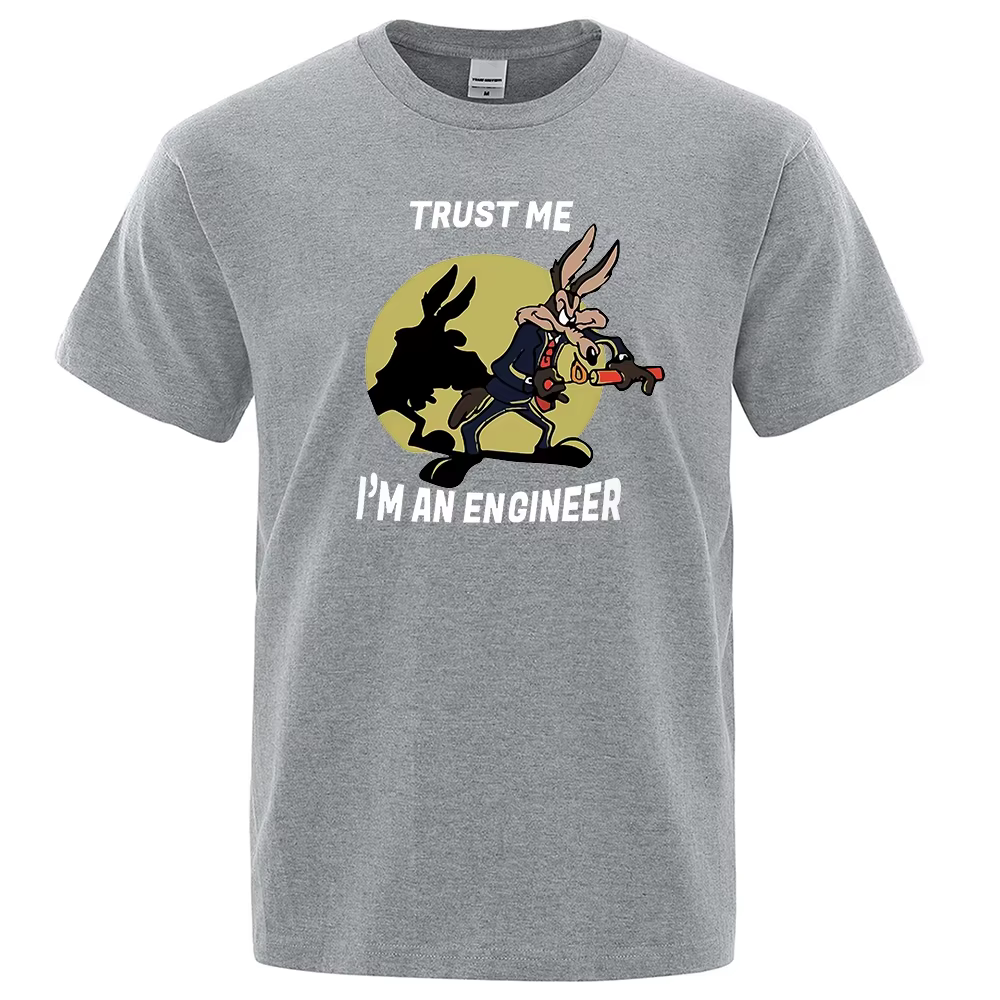 T-shirt Trust Me Im An Engineer pour hommes, T-shirt Vintage en pur coton, nouveau T-shirt en coton
