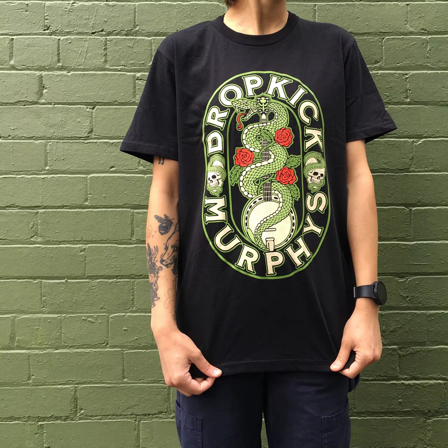 Dropkick Murphys T-Shirt Vintage 100% coton pour hommes, col ras du cou, manches courtes, vêtements 