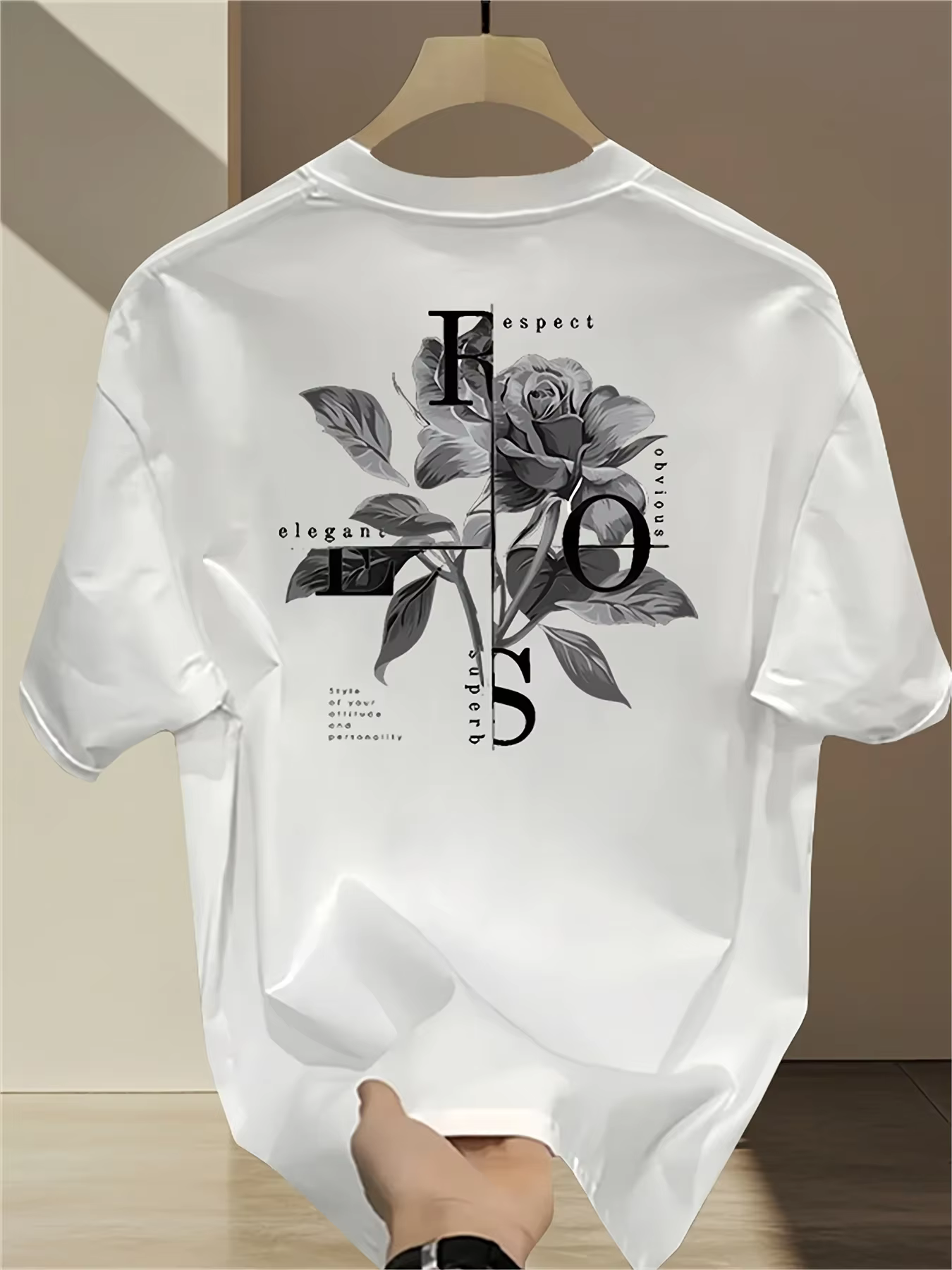 T-shirt 100% coton pur pour hommes et femmes, imprimé rose créatif, T-shirt de sport ample et respir