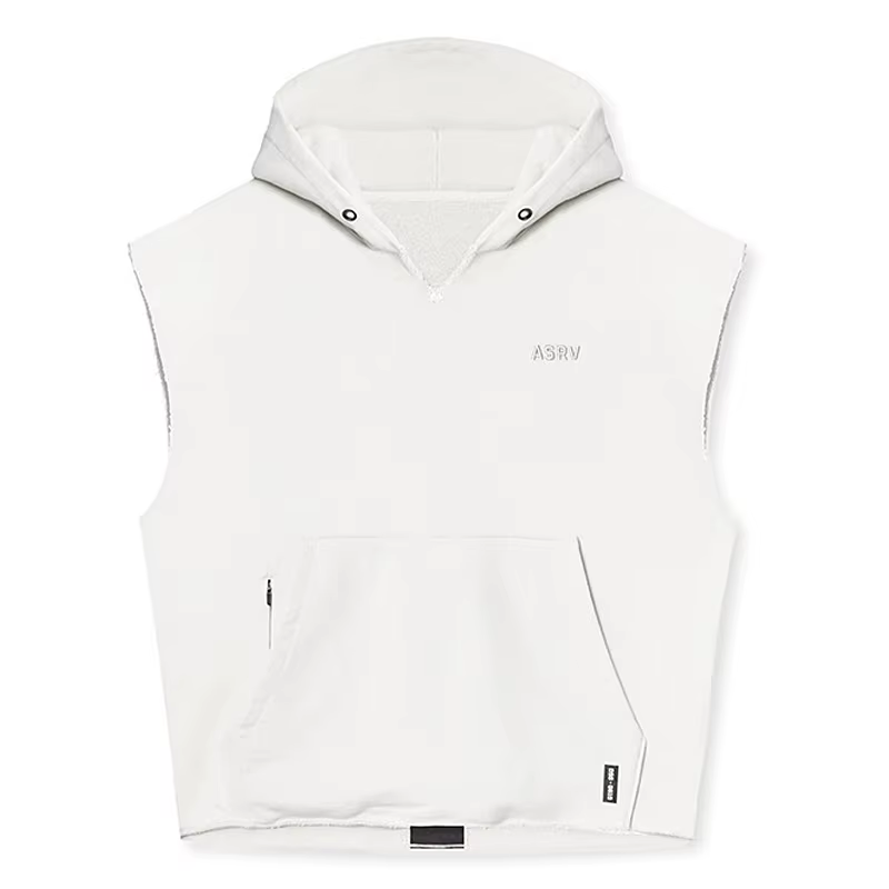 Débardeur à capuche en coton pour homme, sans manches, pour musculation, gym, entraînement, fitness,