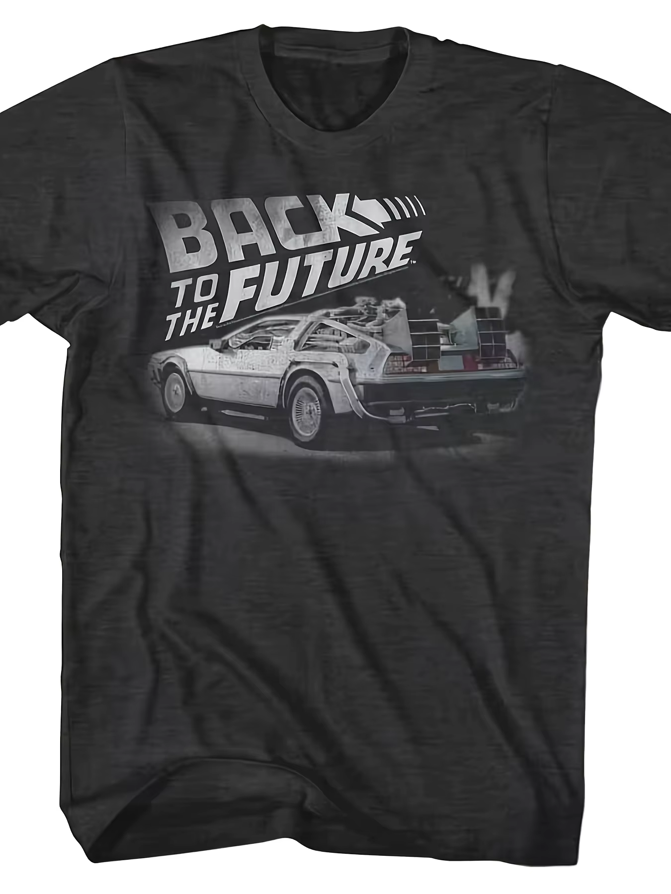 T-shirt graphique sur le thème de « retour vers le futur » pour hommes, style années 80, design Delo