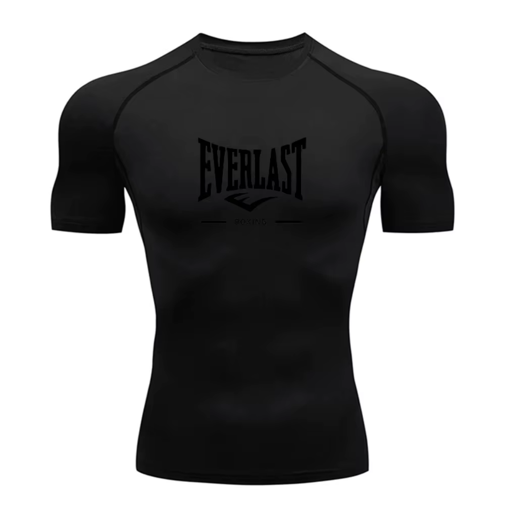 Nouveau T-shirt de compression pour hommes, à manches courtes, pour la course à pied, la gym, l'entr