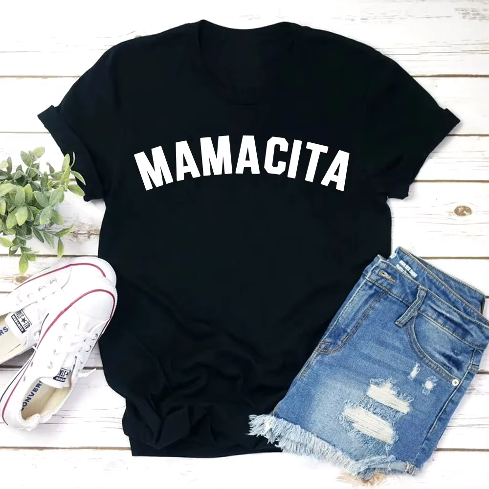 T-shirt drôle pour maman, cadeau fête des Mères, T-shirt « Blessed Mama », « Fatiguée comme une mama