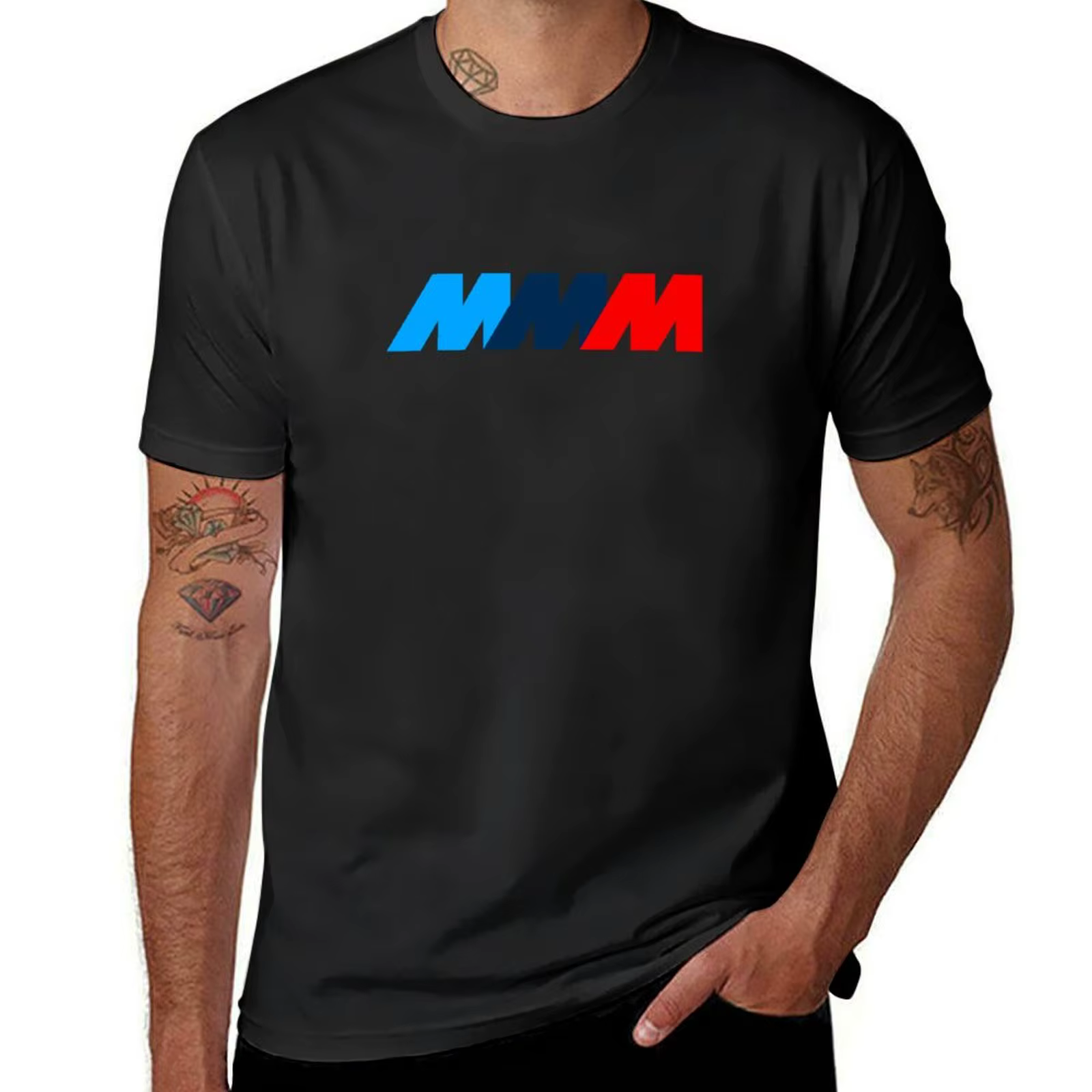 T-shirt Bimmer M Series Danemark ge pour hommes, t-shirts surdimensionnés amusants, vêtements esthét