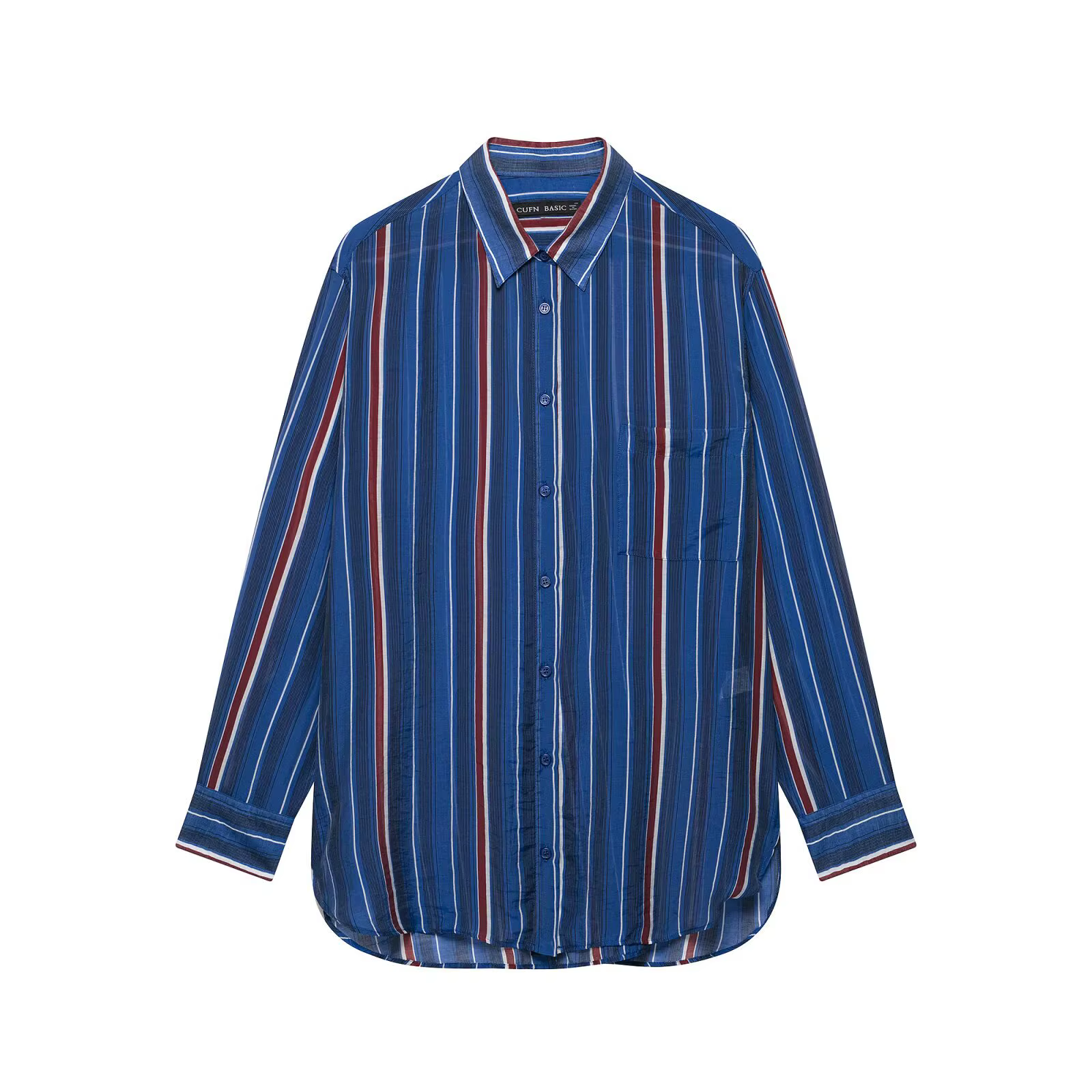Chemise rayée ample à manches longues pour femme – Nouvelle collection printemps – Confortable et dé