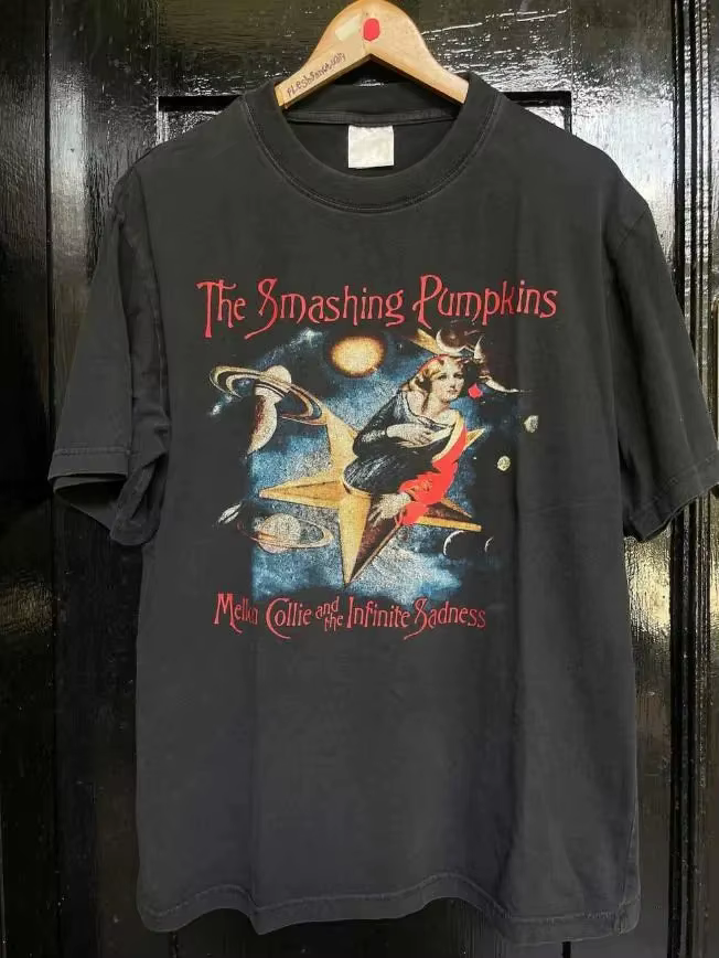 T-shirt à imprimé graphique The Smashing Pumpkins, groupe de rock classique, pour hommes et femmes,