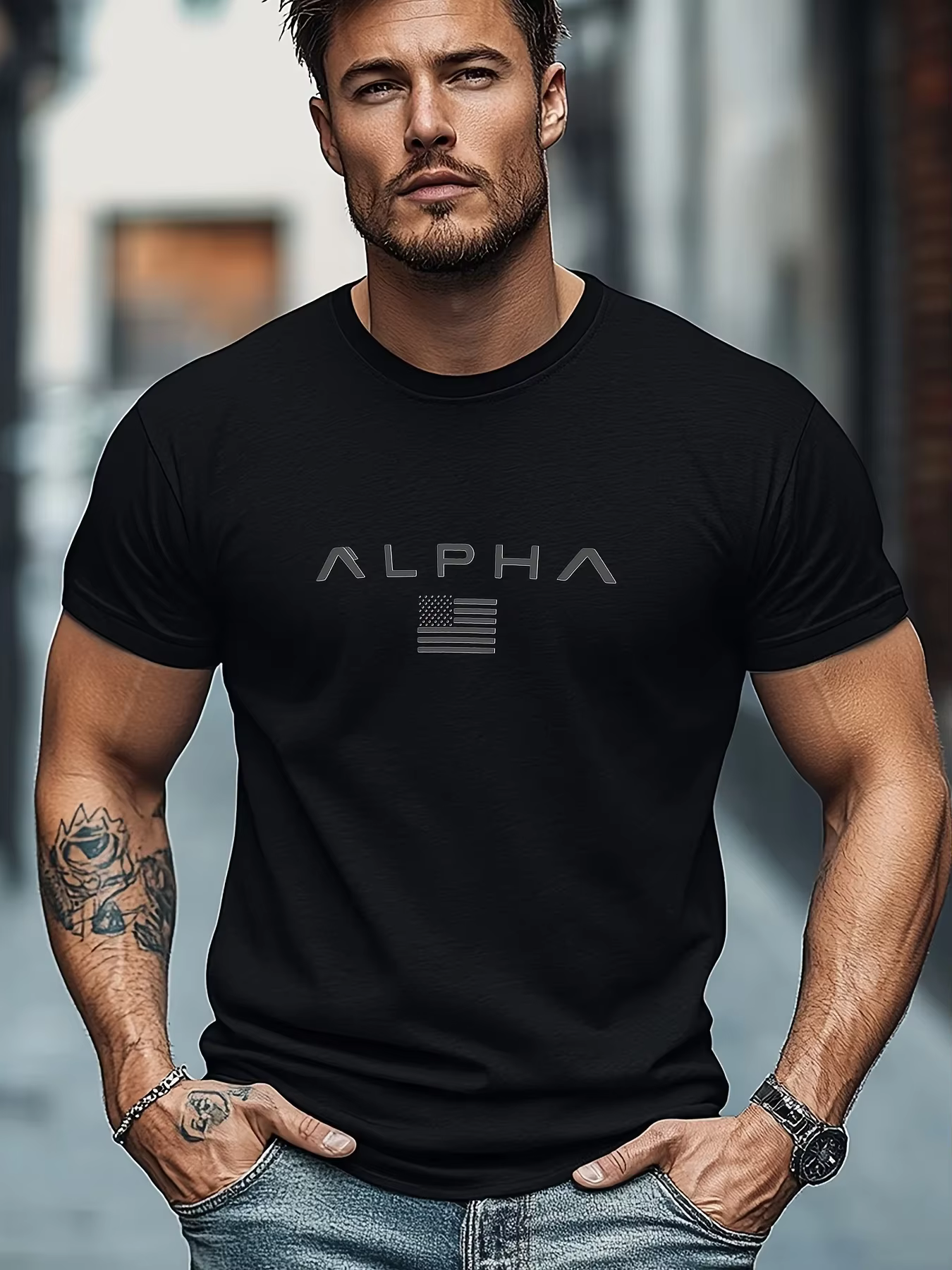 T-shirt de sport décontracté pour homme, col rond, manches courtes, coupe ample, séchage rapide, idé