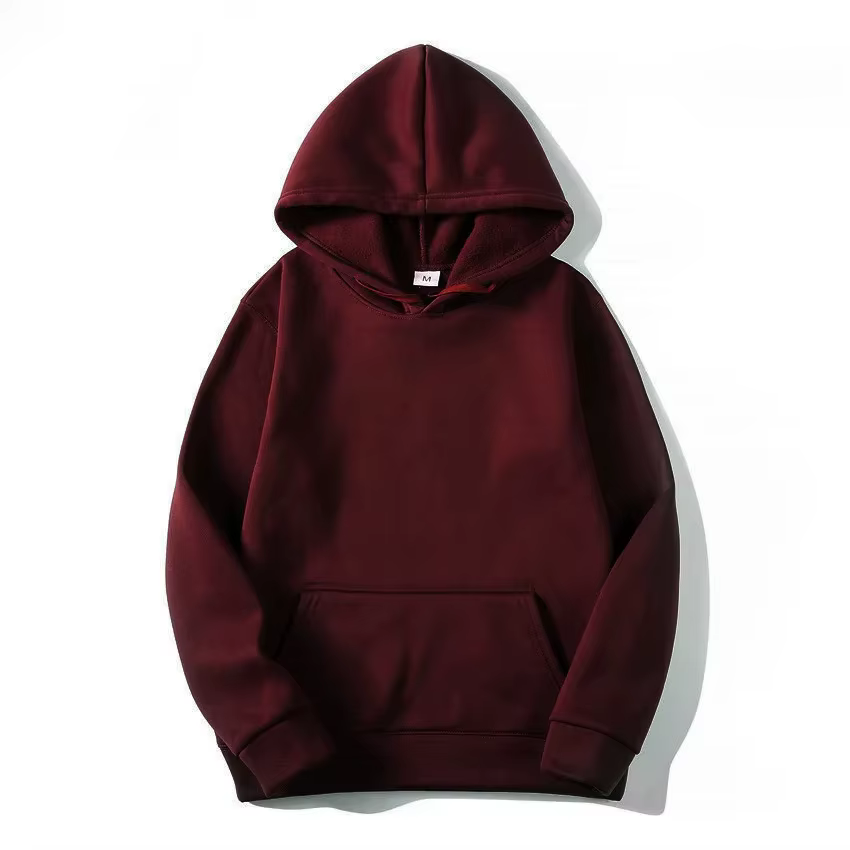 2025 sweat à capuche unisexe sweat-shirt de couleur unie pour hommes et femmes à manches longues pul
