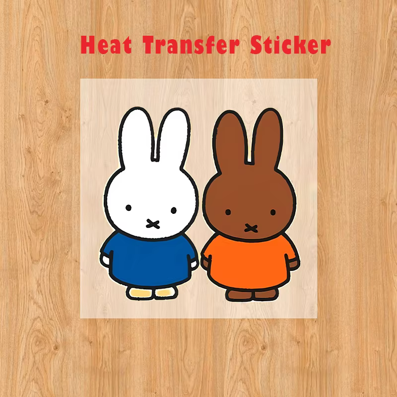 T-shirt à manches courtes pour femme Miffy, pull coloré, haut oversize imprimé, chemise décontractée