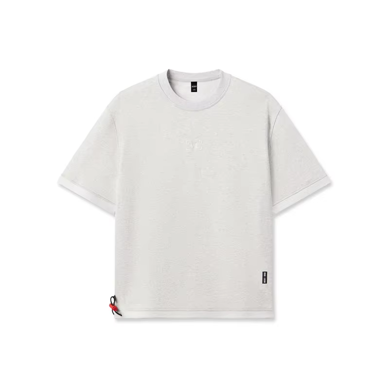 T-shirt de sport pour homme à manches courtes, coupe ample, en coton respirant, idéal pour l'entraîn