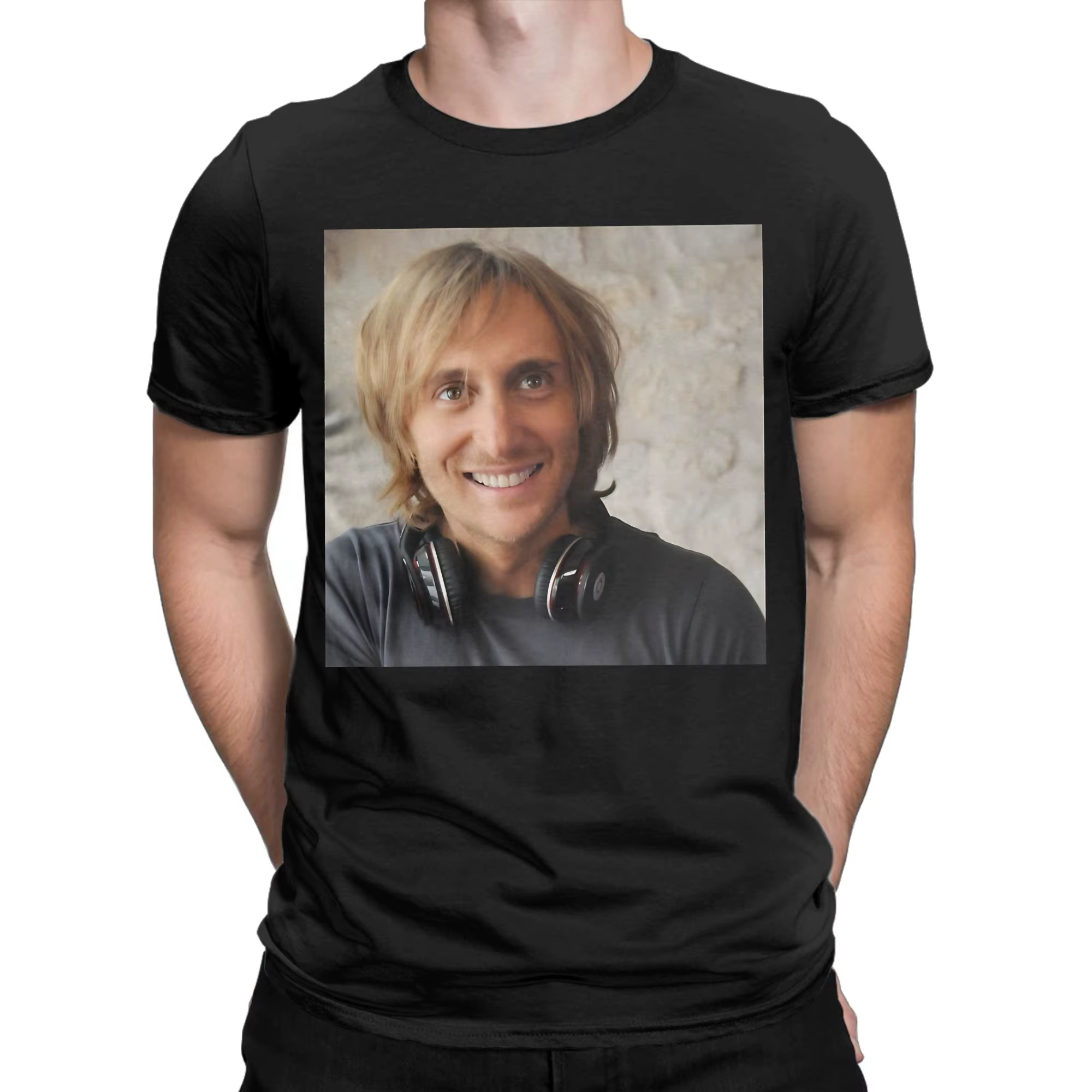 Davids Guettas Dj Mag Number Top Face T-Shirt d'été génial 100% coton Hip Hop pour homme, hauts déco