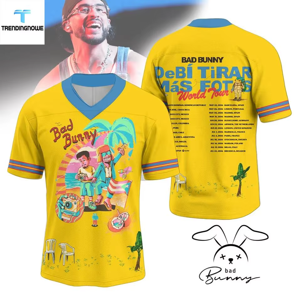 T-shirt Bad Bunny Debi Tirar Mas Fotos DTMF World Tour, vêtements pour femmes, mode Hip Hop, Vintage