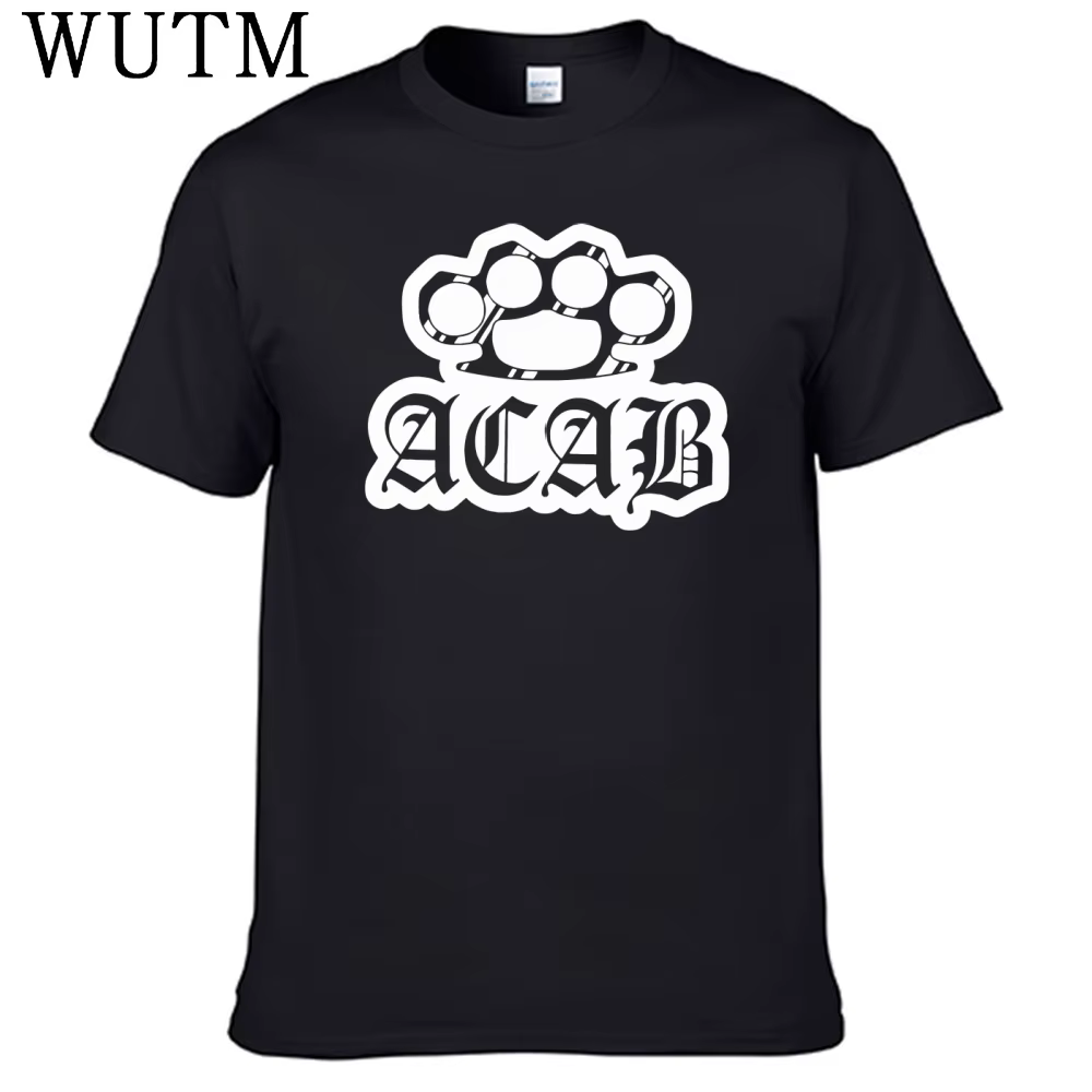 Nouveau Francfort Acab t-shirt 100% coton hommes chemise