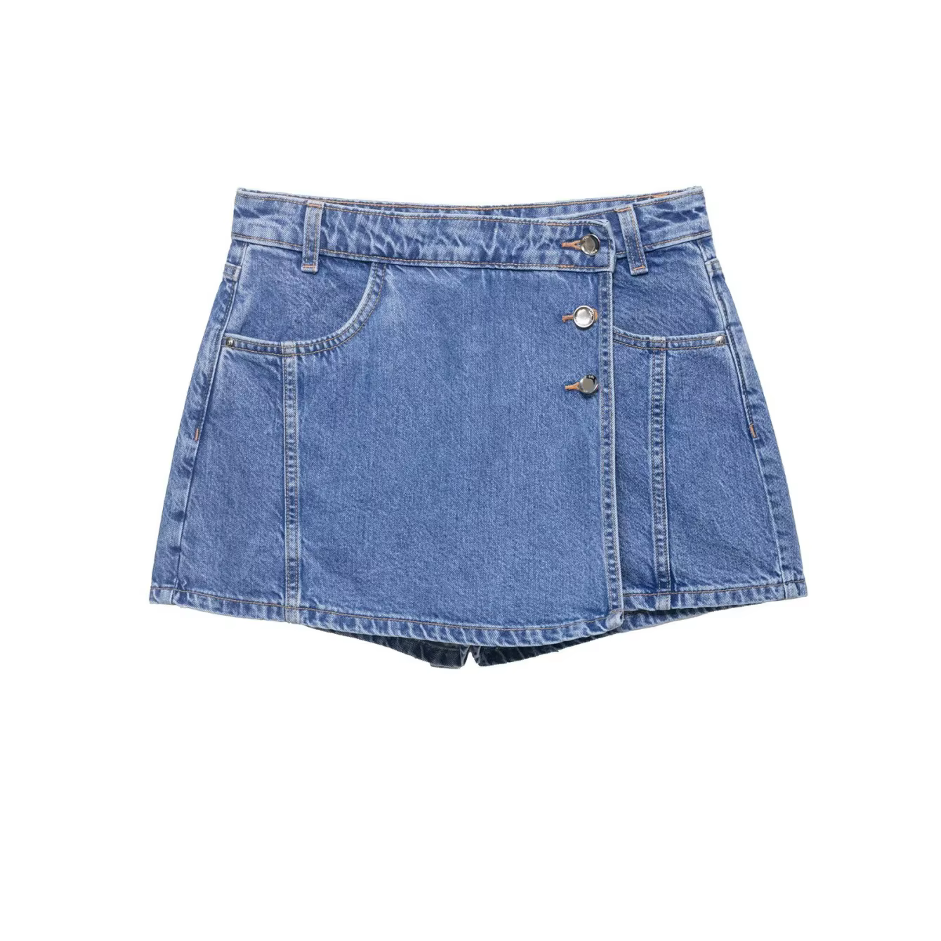 Ensembles de shorts en jean chics pour femmes ou chemises à manches courtes amples à col en V bouton