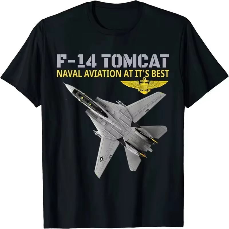 T-shirt unisexe F-14 Tomcat in Action, Naval Aviation At Its Best, T-shirt de fitness, vêtements pou