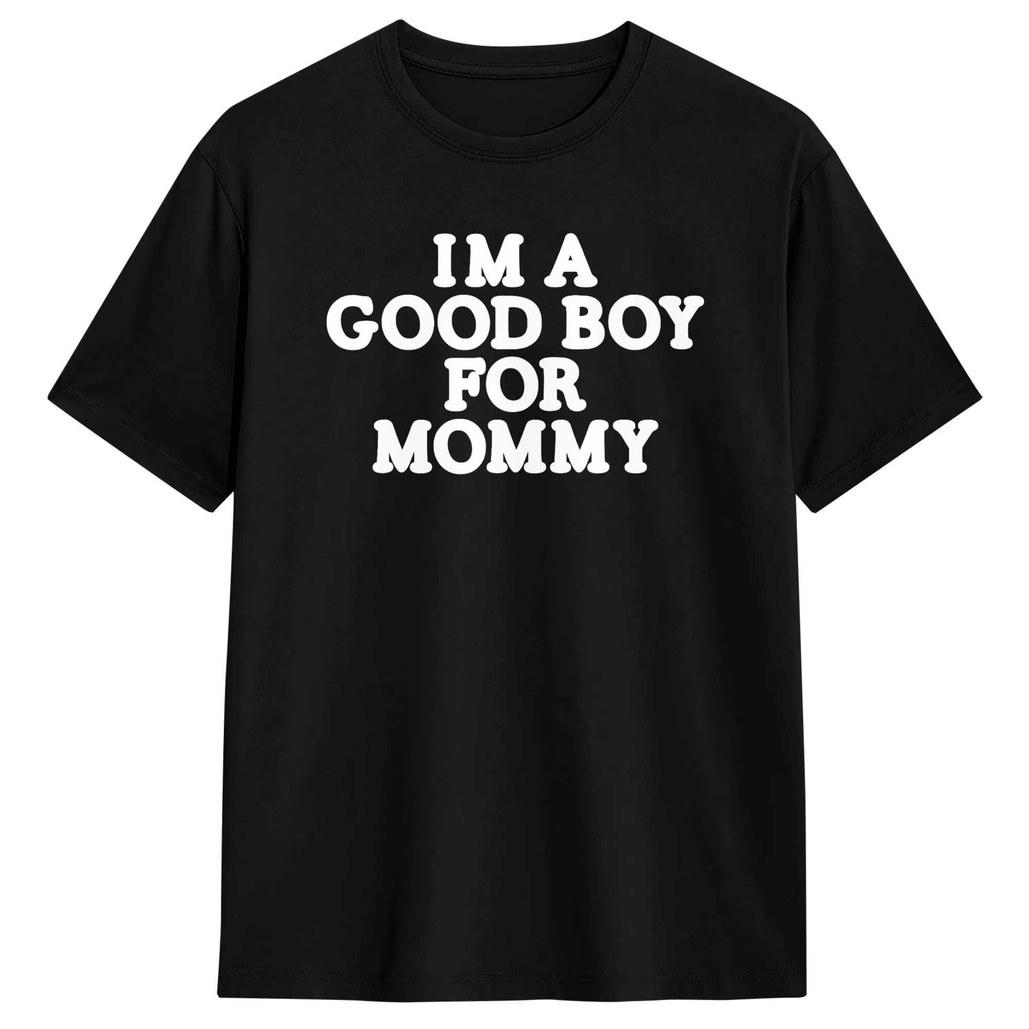 T-shirt I'm A Good Boy for Mommy pour hommes, t-shirts fantaisie en coton, col rond, manches courtes