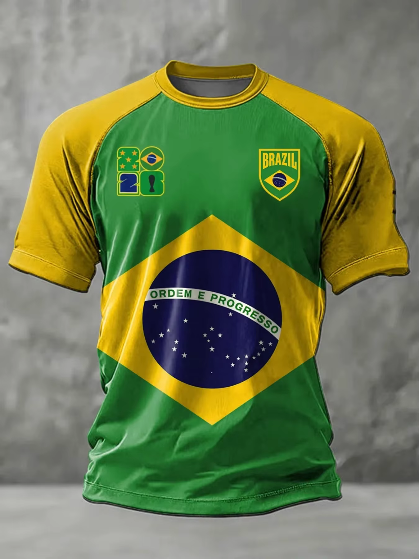 T-shirt de football du Brésil pour hommes et femmes, maillot de l'équipe nationale, tee-shirt de spo