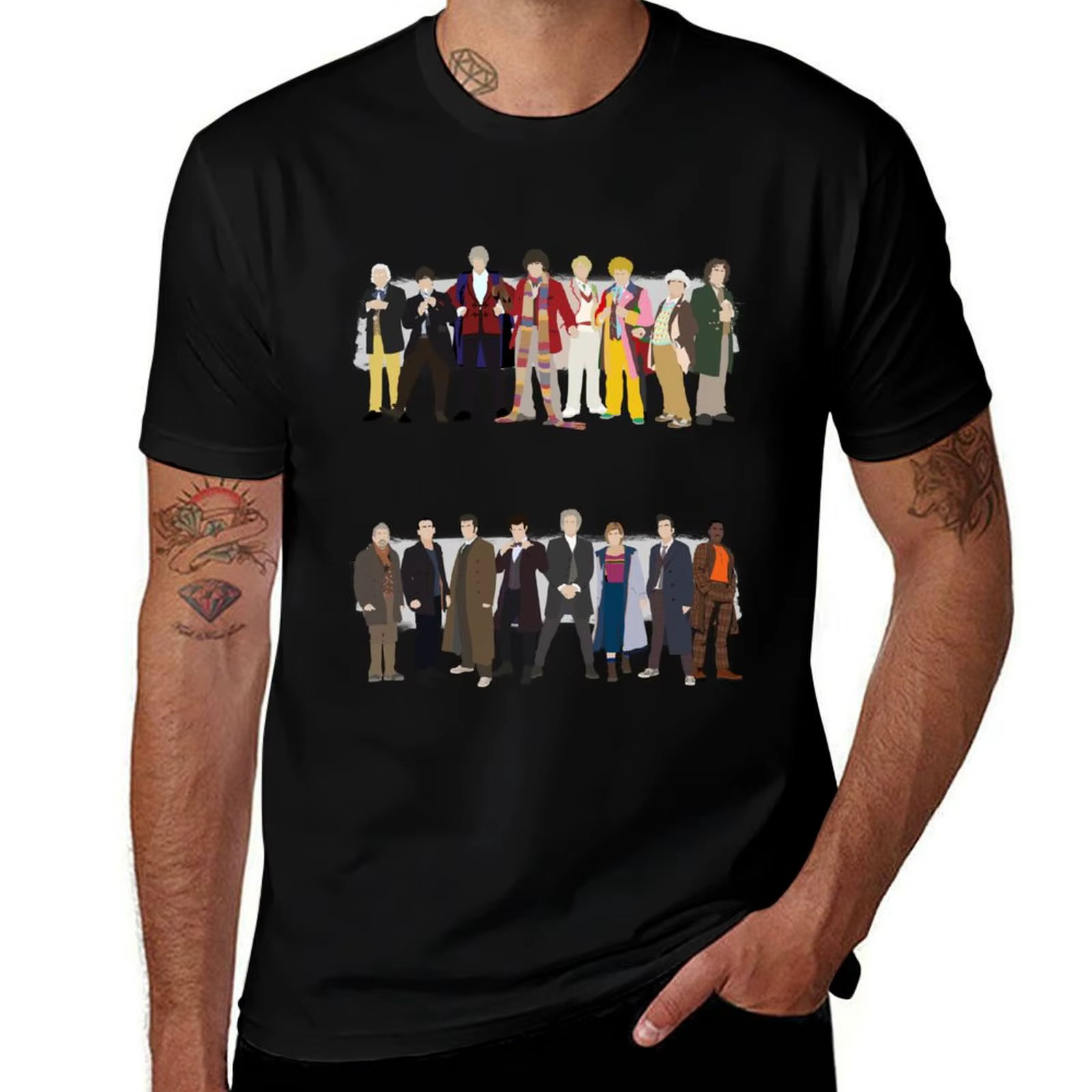 Les 15 médecins T-Shirt T-Shirt homme coton t-shirts pour homme coton drôle noir coton T-Shirt plain