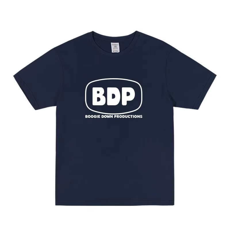 T-shirt à imprimé lettres de la marque BDP pour hommes et femmes, coupe ample, manches courtes, styl