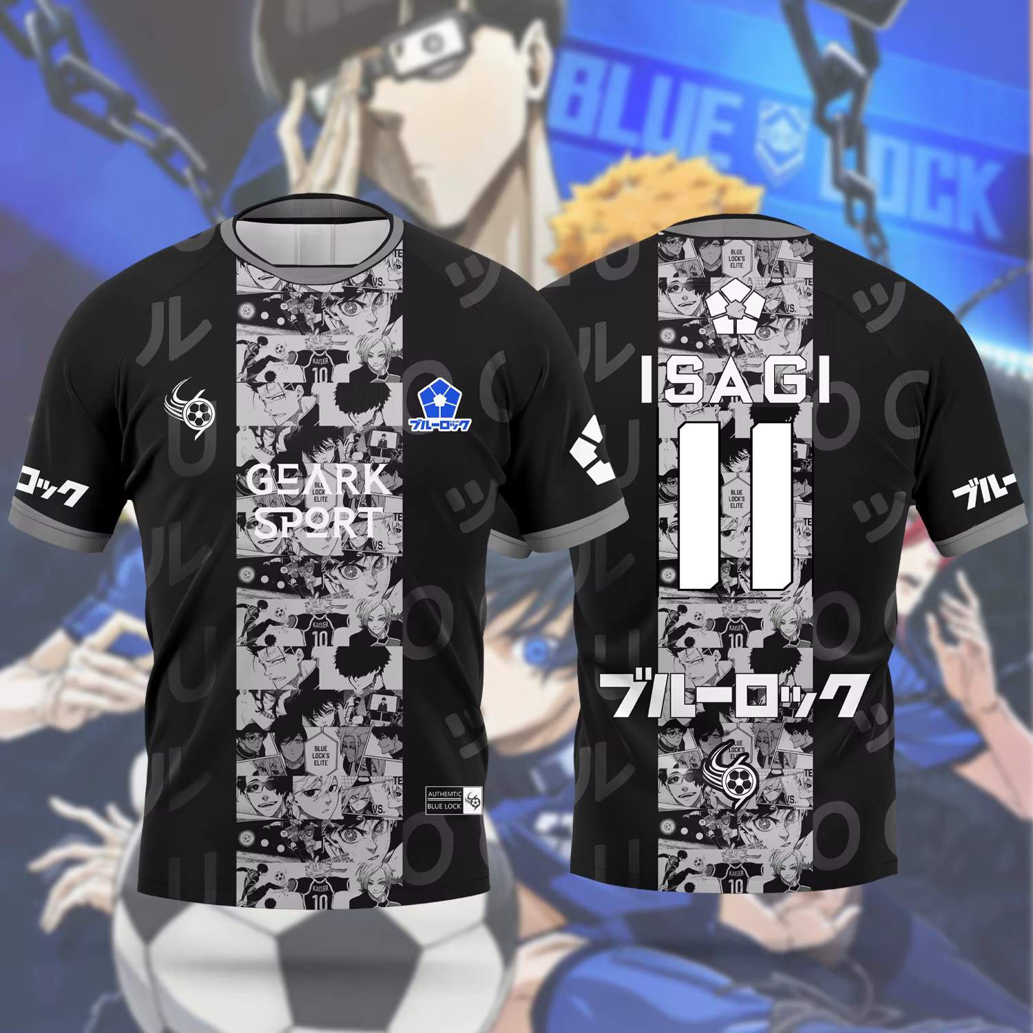 Nouveau T-shirt 3D 'Blue Lock' Inudo Rin et Sadazaki, collection été 2026, inspiré de l'anime japona