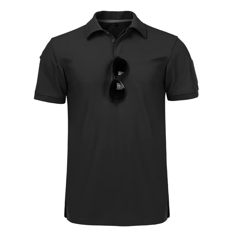 Polos décontractés pour hommes, chemise militaire tactique à manches longues, t-shirt solide de l'ar