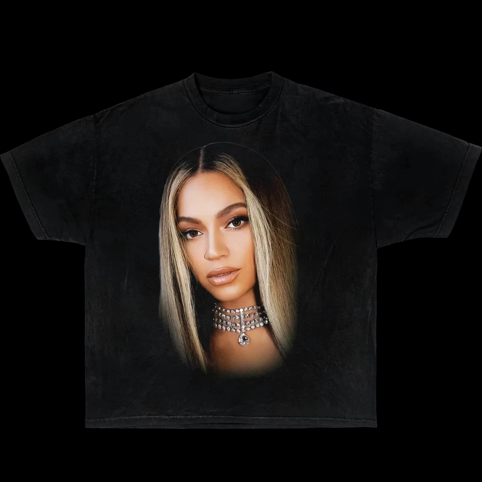 T-shirts de chanteur américain Beyonce Face Boxy imprimé graphique T-shirts Vintage chaud surdimensi