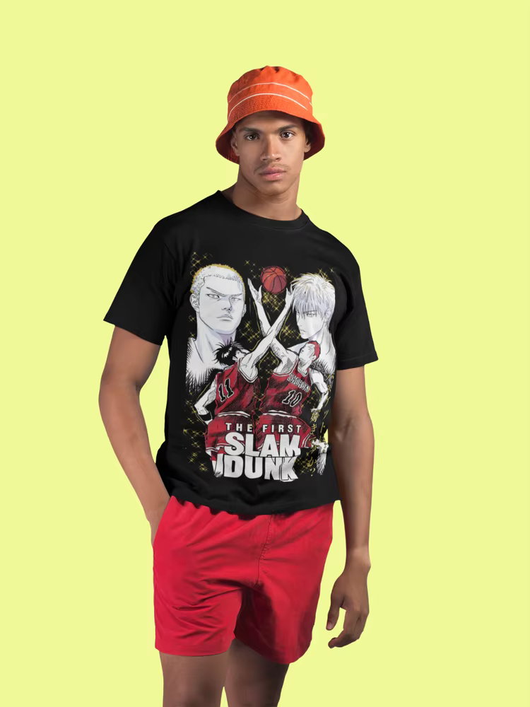 T-shirt Slam Dunk Art Team, Basketball, Anime dehors, Manga Shirt, Toutes tailles
