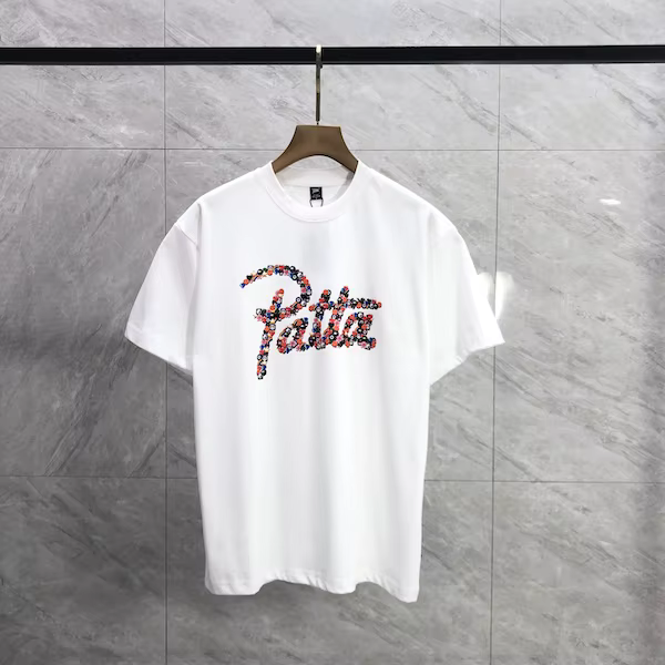 T-shirt Patta de haute qualité 2026ss, hip-hop, coton, logo graphique, t-shirts graphiques pour homm