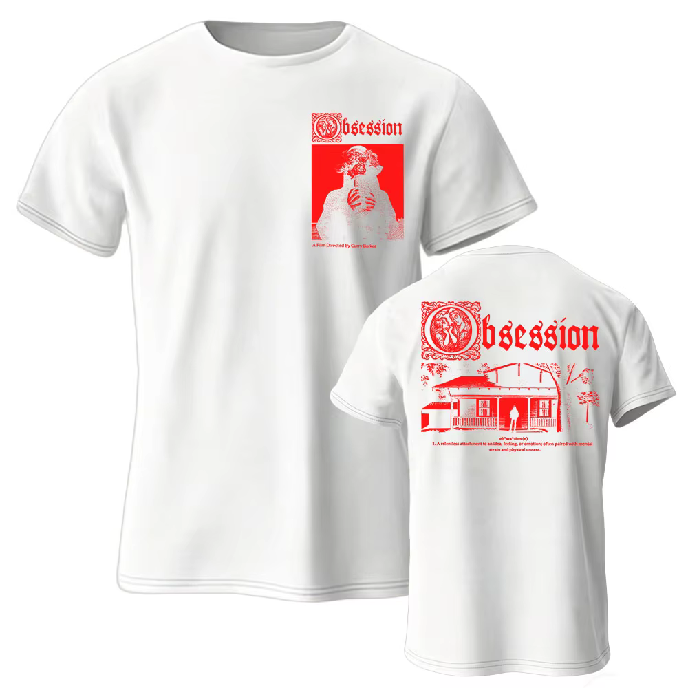 T-shirt « Movie Obsession I Love You » en coton pour l'été, décontracté, pour hommes/femmes, à manch
