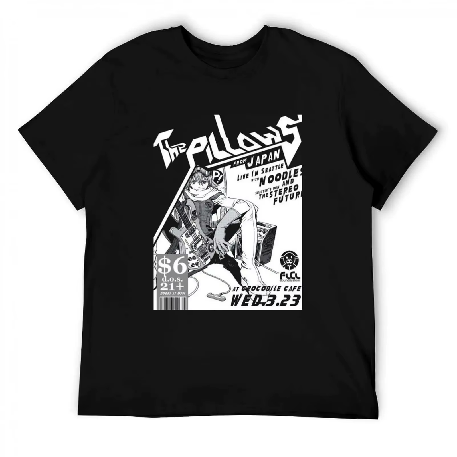 T-shirt pour hommes avec design inspiré de FLCL par The Pillows, parfait pour les fans, vêtements gr